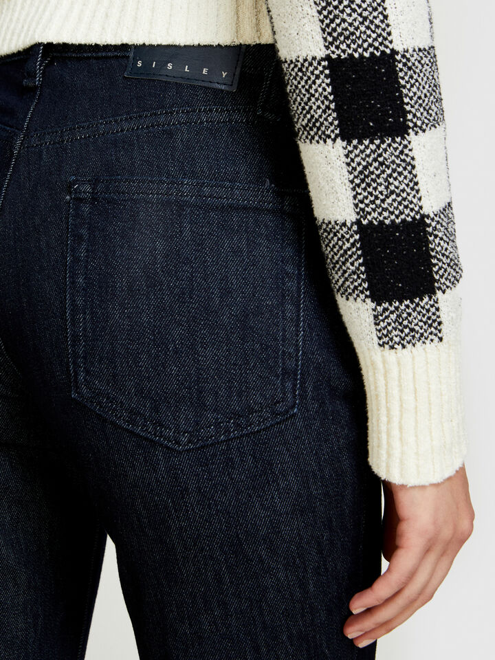 Flare fit Cannes jeans - women's bootcut & flared jeans - Dark Blue | Sisley image number 5